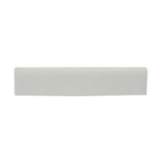 U.S. Ceramic Tile Color Collection Bright Snow White 3/4 in. x 6 in. Ceramic Liner Bar Wall Tile  DISCONTINUED 072 76