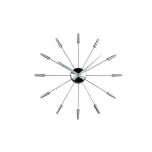 Nextime Daphne 23.60 in. Stainless Steel and Plastic Wall Clock DISCONTINUED NT2610zi