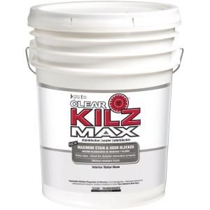 KILZ MAX Clear 5 gal. Water Based Interior Primer, Sealer and Stainblocker L200405