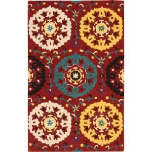 Nourison Suzani Red 2 ft. 6 in. x 4 ft. Area Rug 139603