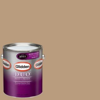 Glidden DUO 1 gal. #GLN01 01S Warm Caramel Semi Gloss Interior Paint with Primer GLN01 01S