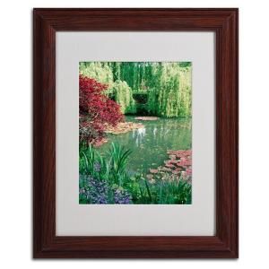 Trademark Fine Art 11 in. x 14 in. Monets Lily Pond 2 Matted Framed Art KY0015 W1114MF