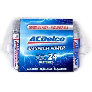 24 of AA ACDelco Alkaline Batteries with Recloseble Box AC251