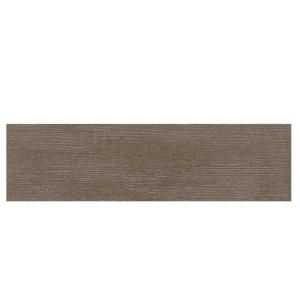 Daltile Identity Oxford Brown Grooved 4 in. x 24 in. Porcelain Bullnose Floor and Wall Tile MY34S44F91P1