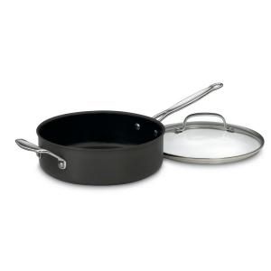 Cuisinart Chefs Classic Non Stick Hard Anodized 5.5 qt. Saute Pan with Helper Handle and Cover 633 30H