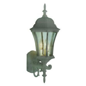 Filament Design Cabernet 3 Light Outdoor Wall Verde Green Incandescent Lantern CLI WUP545044