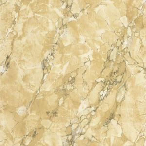 The Wallpaper Company 56 sq. ft. Tan Marble Faux Finish Wallpaper WC1281946