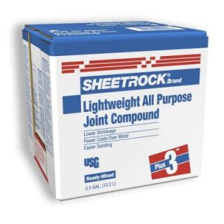 SHEETROCK Brand Plus 3 3.5 Gallon Lightweight All Purpose Pre Mixed Joint Compound 383640064