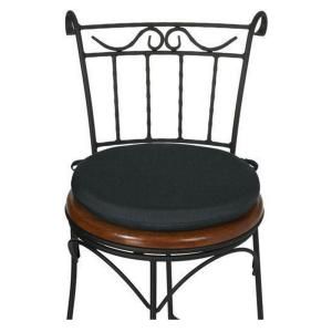 Black Sunbrella Round Outdoor Chair Cushion 1572720210