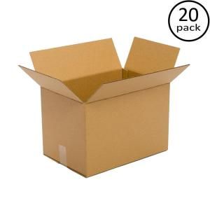 Plain Brown Box 18 in. x 14 in. x 12 in. 20 Box Bundle PRA0101B