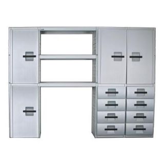 Inter LOK Storage Systems 108 in. Wide 8 Drawer Cabinet Storage System IL84108D3