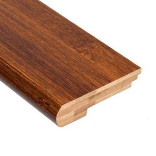 Home Legend Horizontal Honey 3/8 in. Thick x 3 3/8 in. Wide x 78 in. Length Bamboo Stair Nose Molding HL09SNH