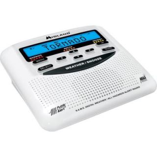 Midland Weather Alert Radio with Alarm Clock WR120B