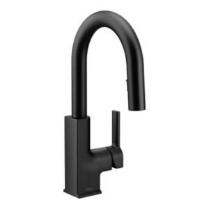 MOEN STO Single Handle Bar Faucet Featuring Reflex in Matte Black S62308BL