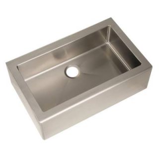 Pegasus Apron Front Freestanding Stainless Steel 33x20x10 0 Hole Single Bowl Kitchen Sink AP1033