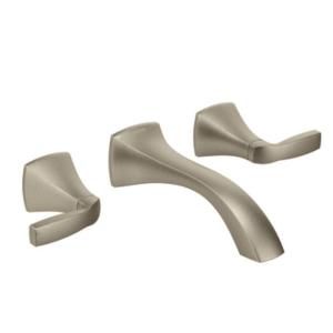 MOEN Voss Two Handle Wallmount Lavatory Faucet Trim Kit in Brushed Nickel T6906BN