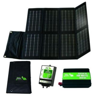 Nature Power 80 Watt Folding Solar Panel Charging Kit 55704