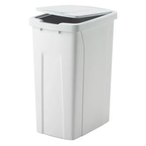 Knape & Vogt 14.875 in. x 10.75 in. x 1.875 in. Pull Out Trash Can Lid QT35LB R WH