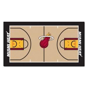 FANMATS Miami Heat NBA 2 ft. x 3 ft. 8 in. NBA Court Runner 9493