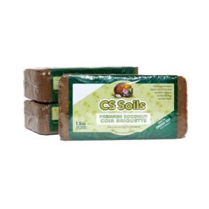 CS Soils 0.5 cu. ft. Coir Briquettes (3 Pack) CSP HCFT CBRQ 03PK