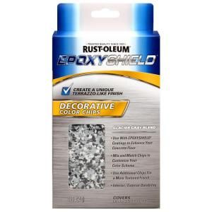 Rust Oleum EpoxyShield 1 lb. Glacier Gray Blend Decorative Color Chips (6 Pack) 238471
