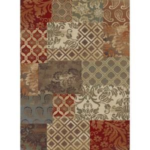Tayse Rugs Impressions Multi 5 ft. 3 in. x 7 ft. 3 in. Transitional Area Rug DISCONTINUED 7790  Multi  5x8