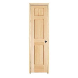 JELD WEN Woodgrain 6 Panel Unfinished Pine Prehung Interior Door 948016
