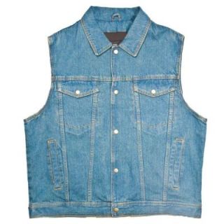 Mossi Mens Size 44 Denim Vest in Blue 20 108D 44