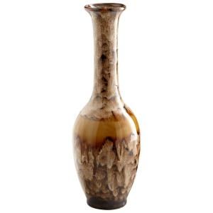 Filament Design Prospect 18 in. x 6 in. Blended Brown Glaze Vase 01055