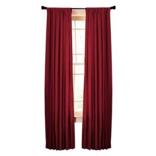 Martha Stewart Living Vermillion Classic Cotton Tab Top Curtain, 84 in. Length 1622292