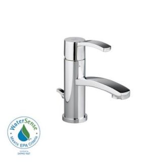 American Standard Berwick Monoblock Single Hole 1 Handle Low Arc Bathroom Faucet with Speed Connect Drain in Polished Chrome 7430.101.002