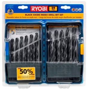 Ryobi Black Oxide Drill Bit Set (29 Piece) A10D291