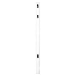 Veranda Pro Series 7 1/6 ft. x 4 in. x 4 in. Vinyl Lafayette Spaced Picket Routed End Post 144769