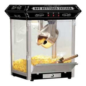 Funtime Carnival Style 8 oz. Hot Oil Popcorn Machine in Black FT825CB