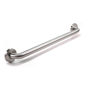 WingIts Premium Series 42 in. x 1.25 in. Grab Bar in Satin Stainless Steel (45 in. Overall Length) WGB5SS42