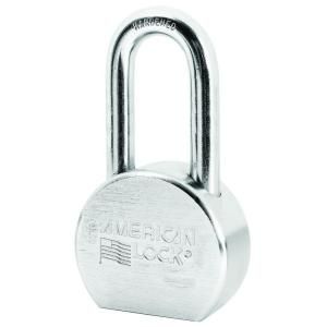 American Lock 2 1/2 in. Chrome Plated Solid Steel Padlock A701DSEN