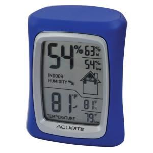 AcuRite Digital Humidity and Temperature Monitor in Blue 00326A1
