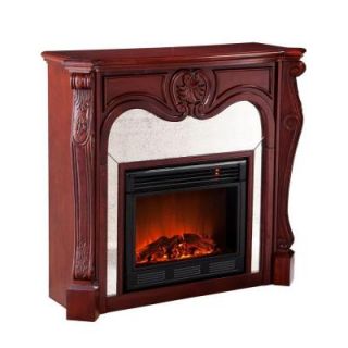 Southern Enterprises Belmont 45 in. Electric Fireplace in Cherry DISCONTINUED FA9421E