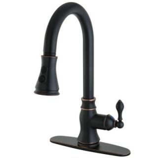 Kingston Brass Single Handle Kitchen Faucet in Oil Rubbed Bronze HGS7776ACL