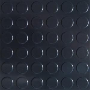G Floor 8 ft. x 22 ft. Coin Commercial Grade Midnight Black Cover and Protector Garage Flooring GF75CN822MB