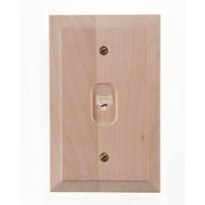 Amerelle Data Wall Plate   Unfinished Wood 180RJ45