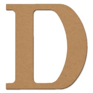 Design Craft MIllworks 8 in. MDF Classic Wood Letter ( D) 47363