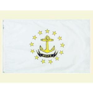 Annin Flagmakers 4 ft. x 6 ft. Rhode Island State Flag 144770