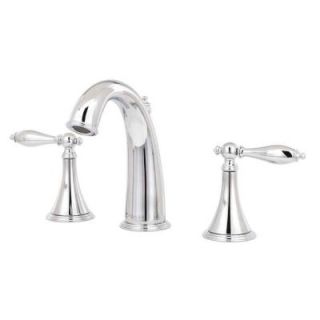 KOHLER Finial Traditional 8 in. 2 Handles High Arc Widespread Bathroom Faucet in Polished Chrome with Lever Handles K 310 4M CP