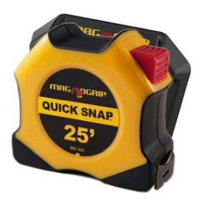 MagnoGrip 25 ft. Quick Snap Magnetic Tape Measure 002 429