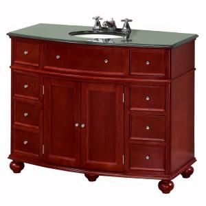 Home Decorators Collection Hampton Bay 35 in. H x 45 in. W Curved Vanity Cabinet in Hazel Brown DISCONTINUED 5459200830