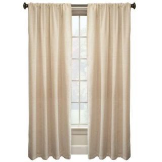 Annabelle 84 in. L Ivory Semi Sheer Rod Pocket Curtain WPN7680