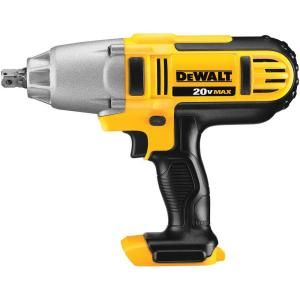 DEWALT 20 Volt Max Lithium Ion 1/2 in. High Torque Impact Wrench with Detent Pin (Tool Only) DCF889B