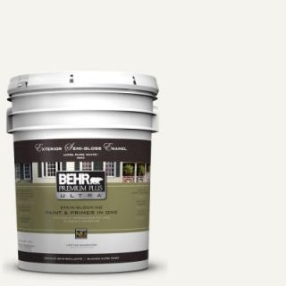 BEHR Premium Plus Ultra Home Decorators Collection 5 gal. #HDC MD 08 Whisper White Semi Gloss Enamel Exterior Paint 585005