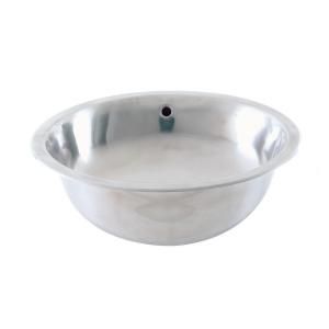 DECOLAV Simply Stainless Drop in Bathroom Sink in Brushed Stainless Steel 1300 B
